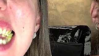 Raw Chew Bite Swallow Tease POV
