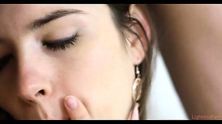 Blonde and brunette lesbian teen belles misbehave