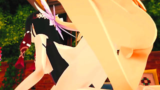 Genshin Impact - Columbina Hardcore Sex Scene with Aether - 3D Hentai Animation