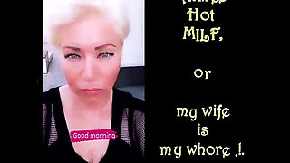 A Mature Woman with Big Saggy Tits and a Shaved Pussy Fucks Herself with a Sex Toy in a Solo Video, After Which Her Legitimate H