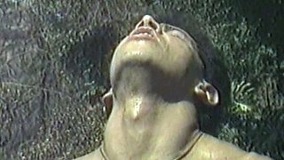 Crazy outdoor hardcore black anal sex