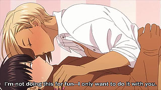 Sexy tanned gyaru loves to fuck her quiet plain friend in a bear suit