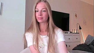 Close up with teen pussy pleased with dildo and vibrator