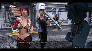 Stranded in Space - Checking Out the Cute Robot Girl