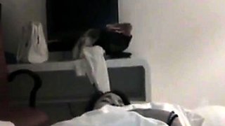 Asian Girl Uses a Bottle to Masturbate