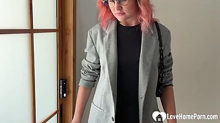 Helpless and Hottie as My GF Crushes Me in Flirtatious Pantyhose