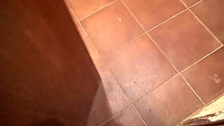 Stepmom Susan Shows Her Hairy Pussy While Pissing - Hot MILF Action