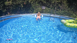Neighbor Watches Me Swim