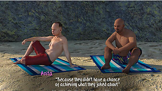 Weekend Lollygagging - Gameplay - Roleplay - Anita Teasing Men at Beach