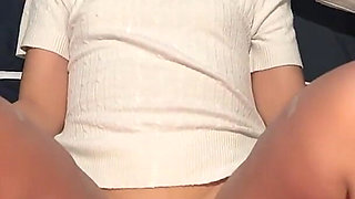 Beautiful 18 Year Old Asian Gets Fucked by a Big White Cock and Gets Cum All Over Her Face