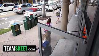Bikini Thief Gets Fucked by Angry Security Guard