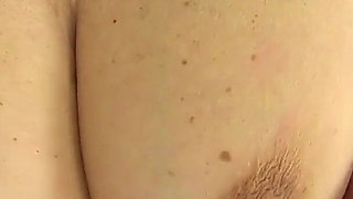 Hairy MILF Josie From the UK Shows off Her Sexy Body in Blue Leggings in the Bathroom