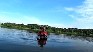 Kisankanna - Risky Public Swimming In Clothes