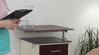 Chubby Nurse Ass Fucked by the Patient