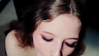 White Girl Bunny Sucking Dick Mid Photoshoot