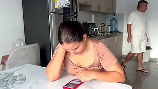 Stepsister Fucks Me in Kitchen - PronoiaMey Creampie Squirting MILF