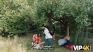 Joi & Valentina Sierra get kinky with outdoor sex & cuckolding in VIP4K video