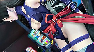 Psylocke Gets Pounded by Monster in Hardcore 3D Action