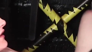 Double Fucked and Owned on a Sex Swing