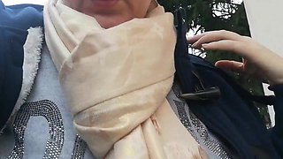 I Show My Tits in the Garden and Then Piss in My Tight Pants