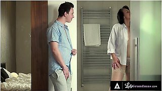 Sexy Mature Maid In Stockings Made A Mans Fantasy Come True By Fucking Him With Nikki Nuttz