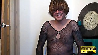 Mature britt cocksucks dom in front of sissy