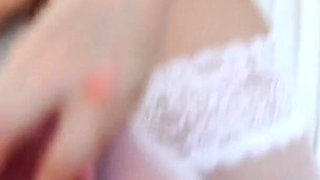 Redhead Slut Gives Perfect Footjob and Anal Creampie POV