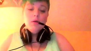 Busty BBW Amateur Babe on Webcam