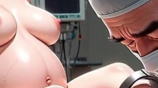 Perverted Doctor Worshipping Pregnant Woman Feet During Exam