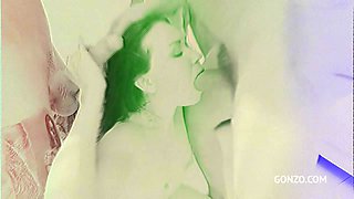 FIRST EVER SCENE-Nympho Brunette Kristina Grace Gets Face Fucked