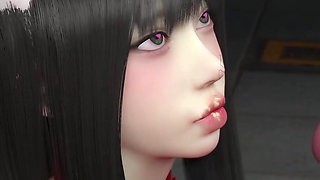 3D Horny Slut Korean Slut Cheating with Big Dick Stranger