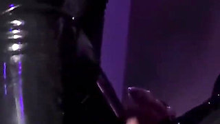 Silent Heavy Rubber Strap on Fucking