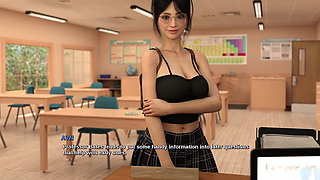 Race of Life - Brunette College Teacher Wants to Come to Her House and Give Her a Good Fucking