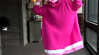 Sexy brunette amateur sucking and fucking cock naked outdoor