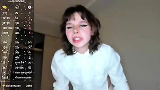 Shemale tranny enjoying solo masturbation