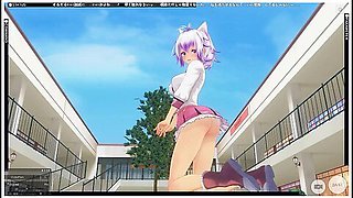 3d Hentai Schoolgirl In Pink Turned Me On With Dirty Talk And Allowed Me To Cum In Pussy