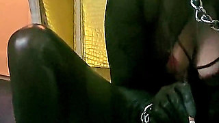 Stina Stone Femdom Smoking Human Ashtray Spitting Humiliation by German Mistress in Leather Gloves