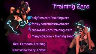 Training Zero Femdom Sissy Slave Maid Orgasms