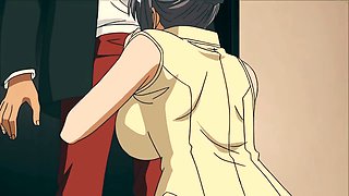 Hairy pussy, anime, blowjob