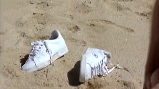 Crystal Wilder And Jonathan Morgan - Threesome - Young Skinny Blondie Slut Fucks Her Stepdads Friends On The Beach