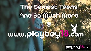 Steamy Ukrainian Lilii posing naked outdoor