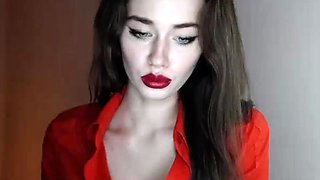 Brunette Solo Webcam Masturbation