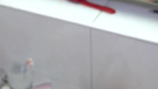 Family Quickie in the Bathroom, Stepbrother Also Wants to Fuck Her and Cum All Over Her Tits.