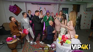 Luna Lynx and Alice De Liora Taunt Groom with Hidden Bride Boobs