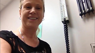 Doctor catches me masturbating in his room