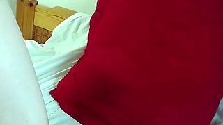 Shemale tranny enjoying solo masturbation