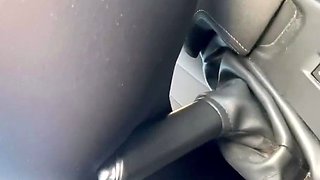 Creampie over handbrake!!