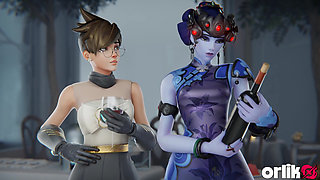 Ashe Pre-wedding Bustle Gone Wild with BBC - 3D Overwatch Animation