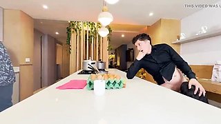 Big Ass Colombian Wife Swallows Cum While Husband is Away - Amateur Homemade Blowjob & Creampie