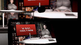 3D BBW MILF TV Reporter Cheating with Her BBC Boss